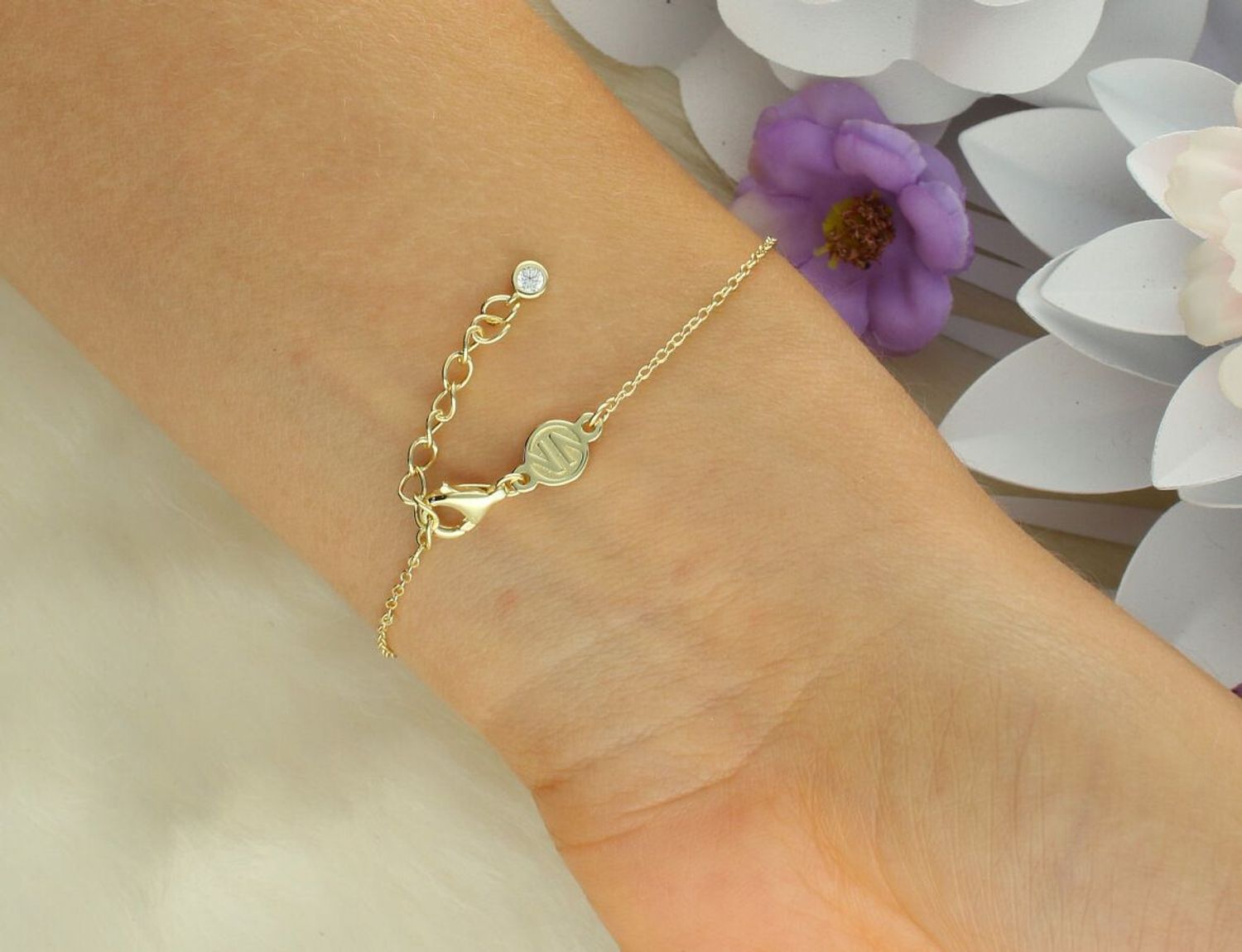 Bransoletka Nomination Italy Petit Sparkle 242300 009 – srebrna pozłacana z gwiazdką, cyrkonie.jpg